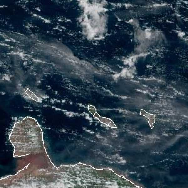 météo tropicale : Image satellite .