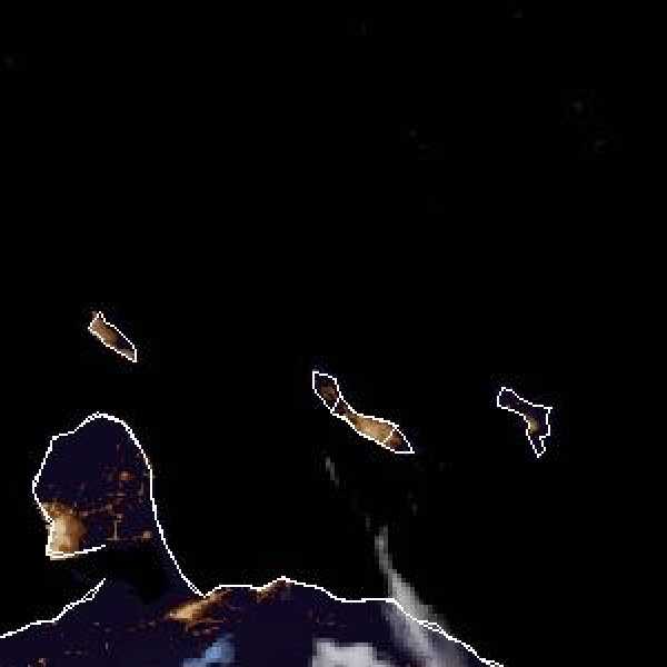 météo tropicale : Image satellite .