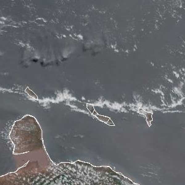 météo tropicale : Image satellite .