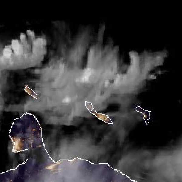 météo tropicale : Image satellite .