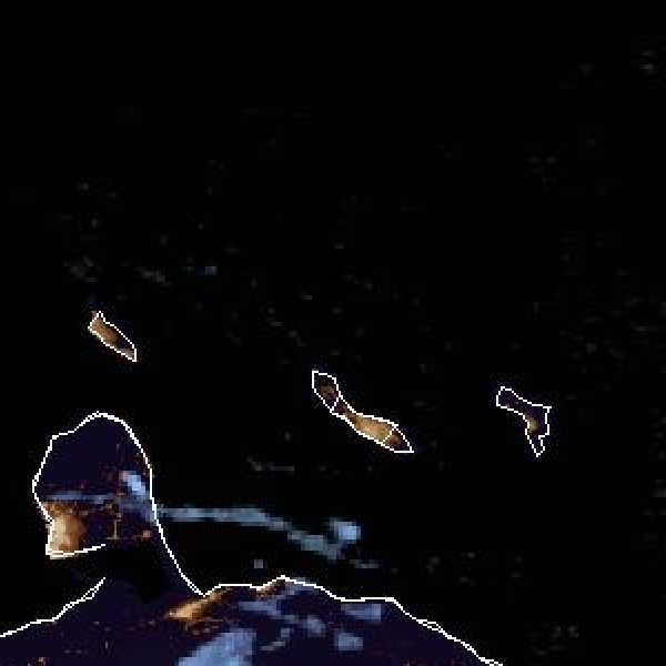 météo tropicale : Image satellite .