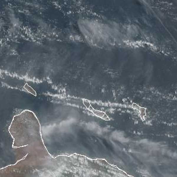 météo tropicale : Image satellite .