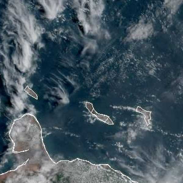 météo tropicale : Image satellite .