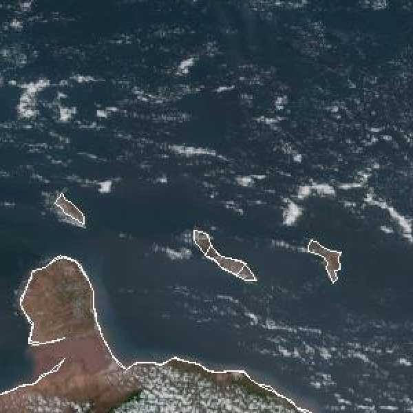 météo tropicale : Image satellite .