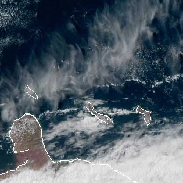 météo tropicale : Image satellite .