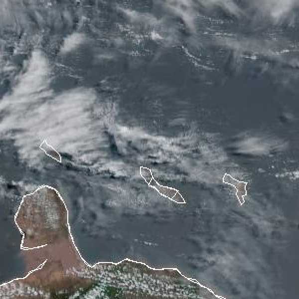 météo tropicale : Image satellite .