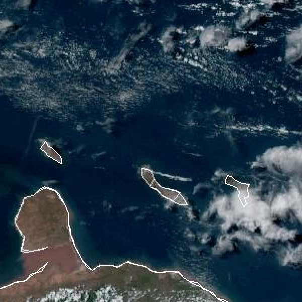 météo tropicale : Image satellite .