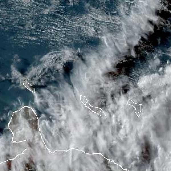 météo tropicale : Image satellite .