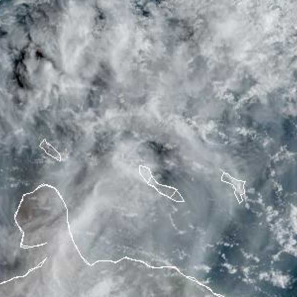 météo tropicale : Image satellite .