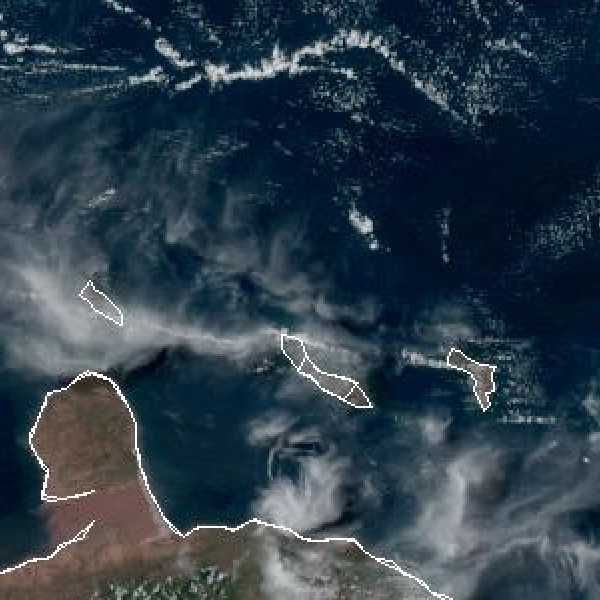 météo tropicale : Image satellite .