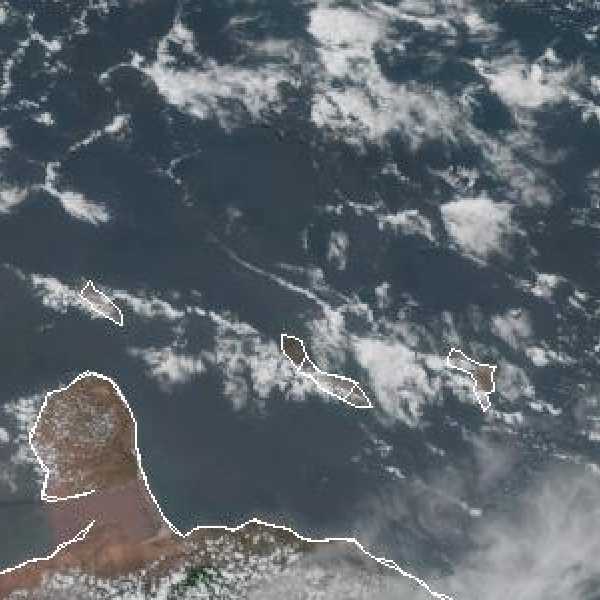 météo tropicale : Image satellite .