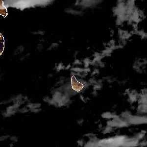météo tropicale : Image satellite .