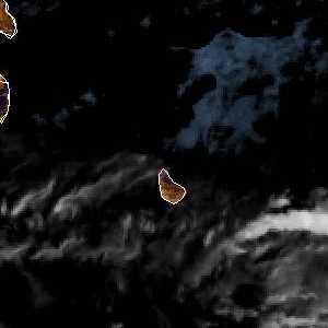 météo tropicale : Image satellite .