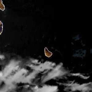 météo tropicale : Image satellite .