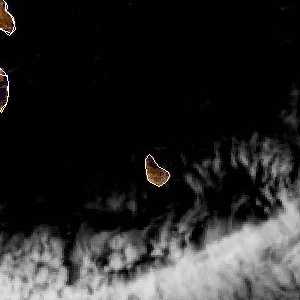 météo tropicale : Image satellite .