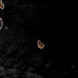 météo tropicale : Image satellite .