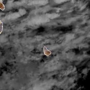 météo tropicale : Image satellite .