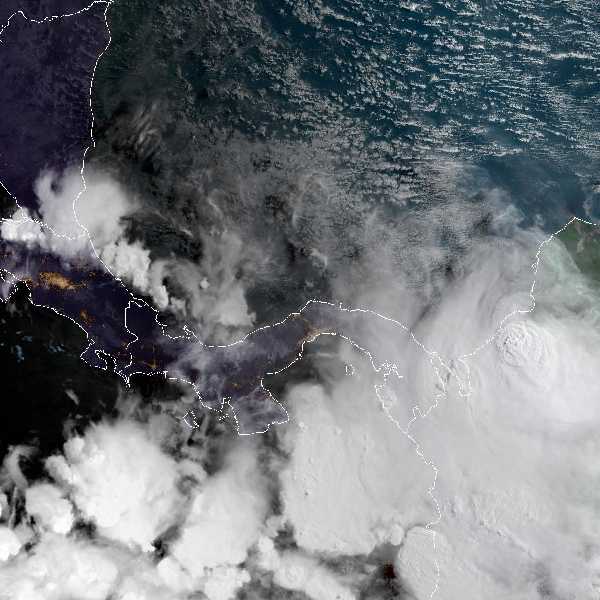 météo tropicale : Image satellite .
