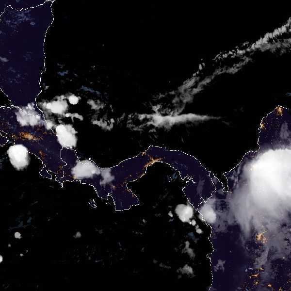 météo tropicale : Image satellite .