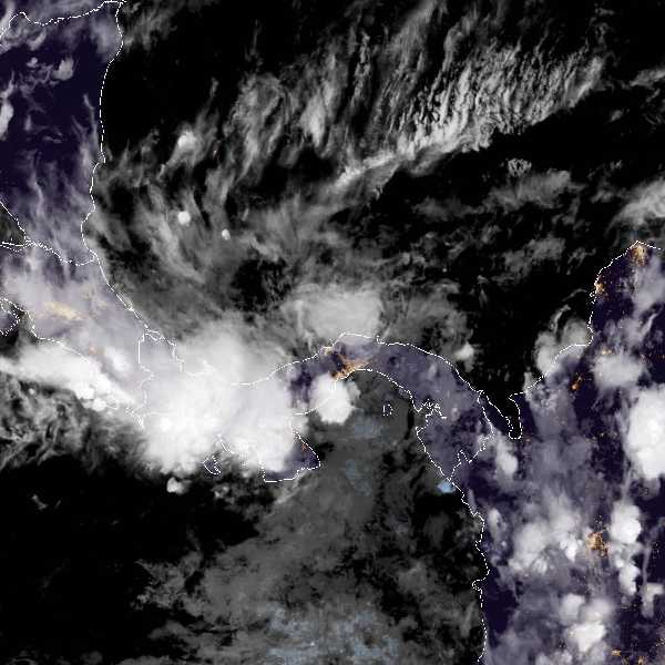 météo tropicale : Image satellite .