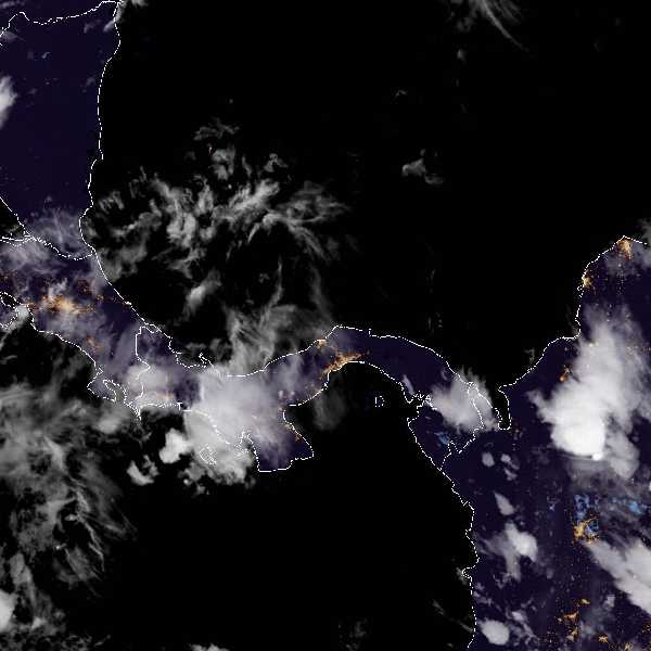 météo tropicale : Image satellite .
