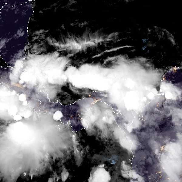 météo tropicale : Image satellite .