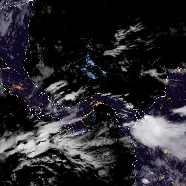 météo tropicale : Image satellite .