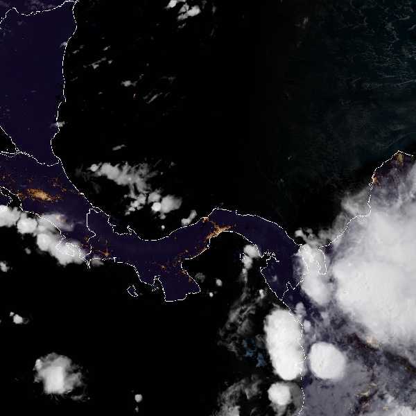météo tropicale : Image satellite .
