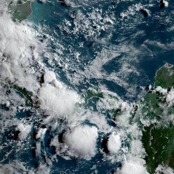 météo tropicale : Image satellite .