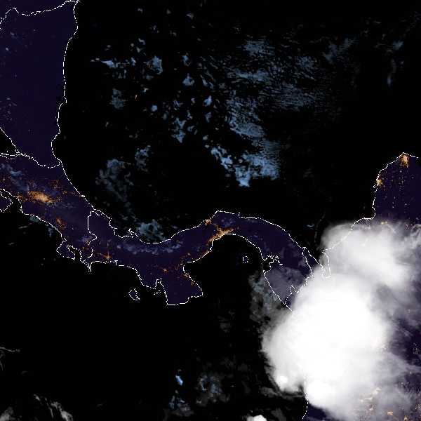 météo tropicale : Image satellite .