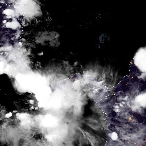météo tropicale : Image satellite .