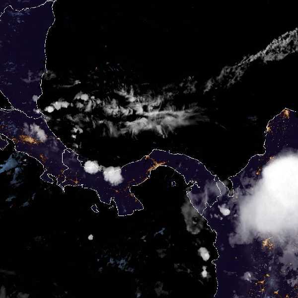 météo tropicale : Image satellite .