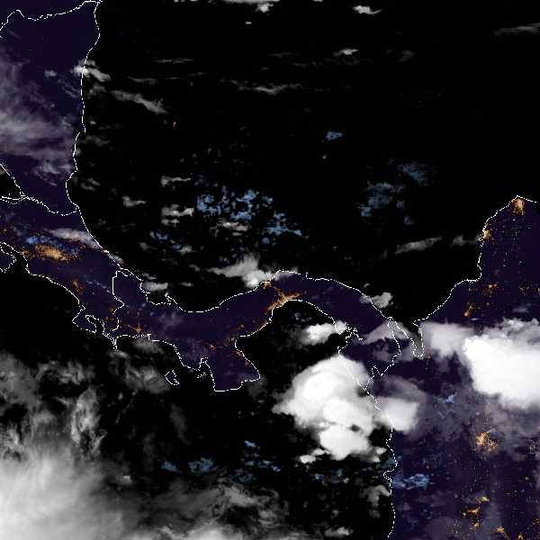 météo tropicale : Image satellite .