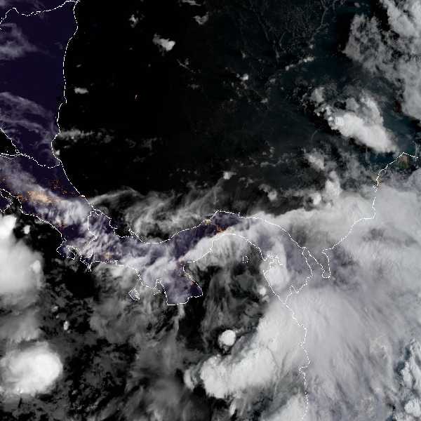 météo tropicale : Image satellite .
