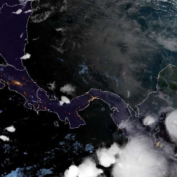 météo tropicale : Image satellite .