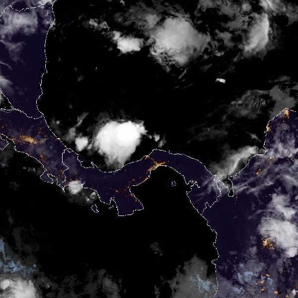 météo tropicale : Image satellite .