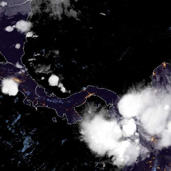 météo tropicale : Image satellite .