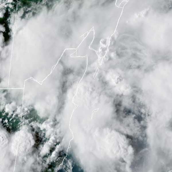 météo tropicale : Image satellite .