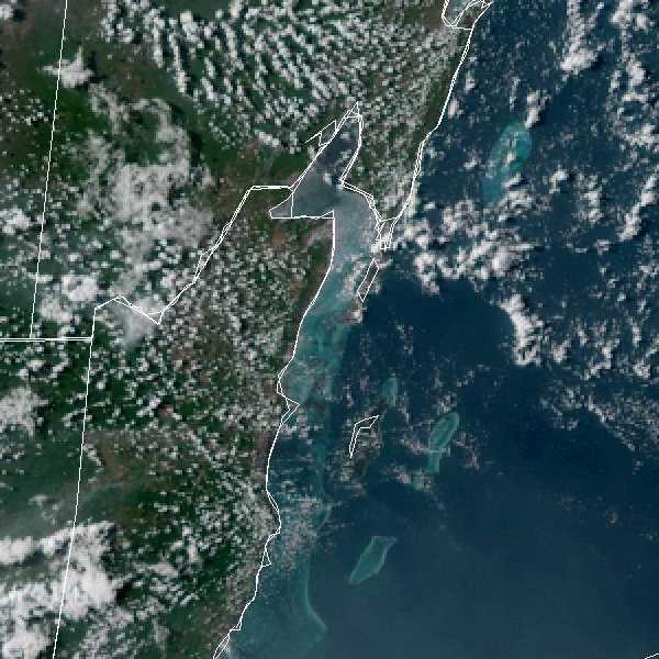 météo tropicale : Image satellite .