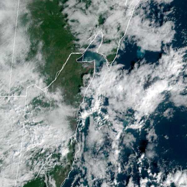 météo tropicale : Image satellite .