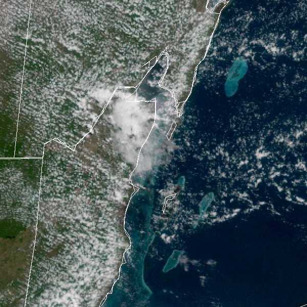 météo tropicale : Image satellite .