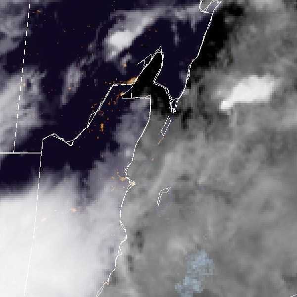 météo tropicale : Image satellite .