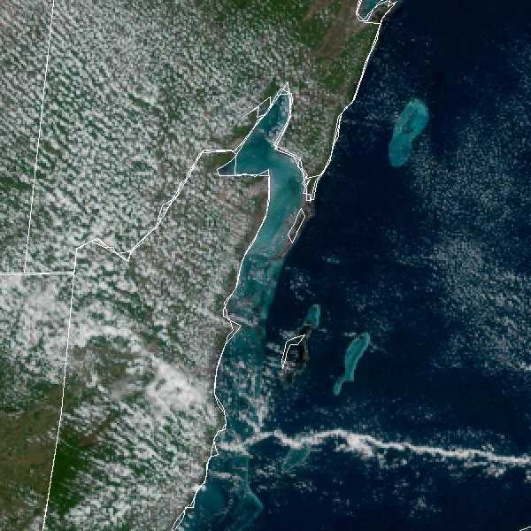 météo tropicale : Image satellite .