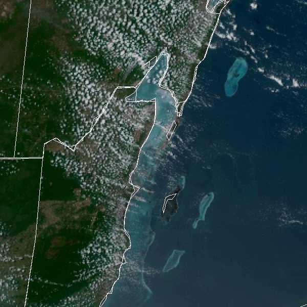 météo tropicale : Image satellite .