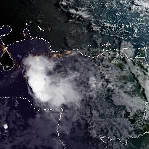 météo tropicale : Image satellite .