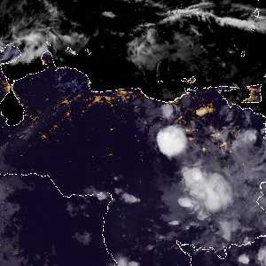 météo tropicale : Image satellite .