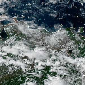 météo tropicale : Image satellite .