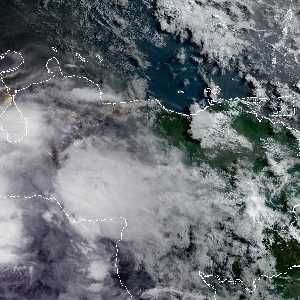 météo tropicale : Image satellite .