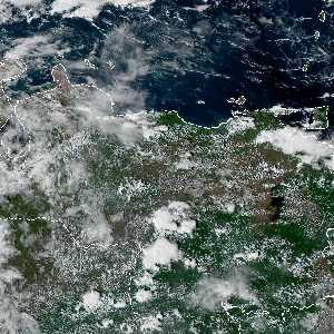 météo tropicale : Image satellite .