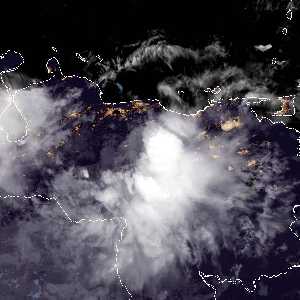 météo tropicale : Image satellite .